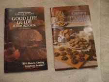 2 COOKBOOKS OMAHA STEAKS GOOD LIFE GUIDE AND COUNTRY COOKIES