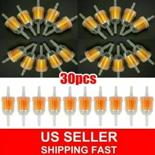 10/30Pcs Set 6mm X 8mm 1/4" 5/16" Inline Fuel Gas Filter Lawn Mower Small Engine