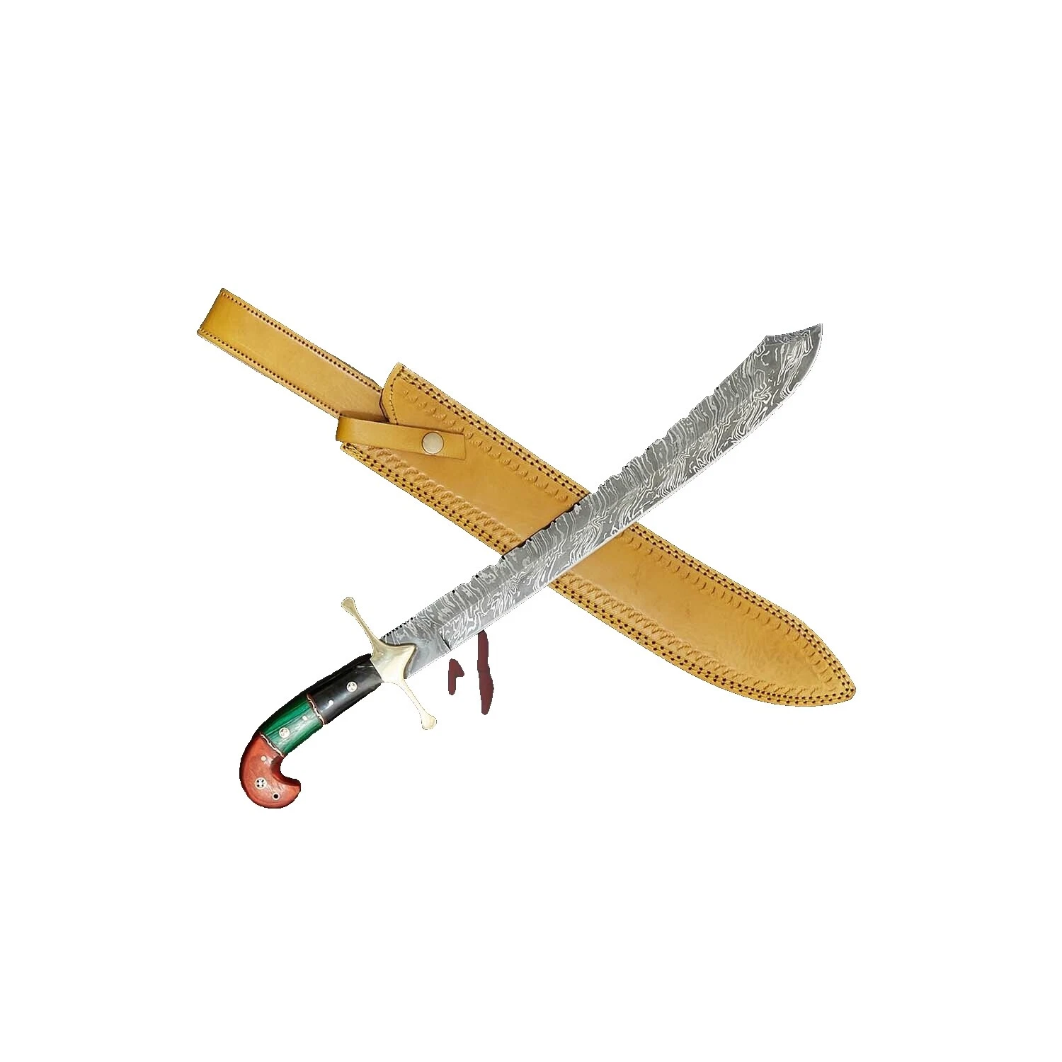 Horn Handle Serrated Collectible Modern Huntings Fixed Blade Knives