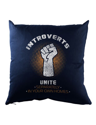Introverts Unite Dekokissen Fun Geek Nerd Computer Science Scientist Gamer