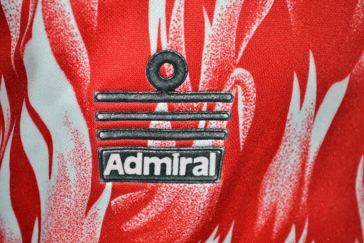ADMIRAL VINTAGE TEMPLATE 1990/1991 RED FOOTBALL SHIRT SIZE S ADULT