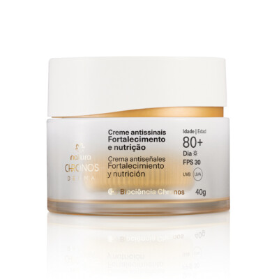 Natura - Chronos - Creme Antissinais Fortalecimento e Nutricao 80+ Dia 40Gr