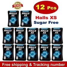 12x15g Halls XS Mentho-Lyptus Sugar Free Fresh Breath Thai Candy 25pcs per Box