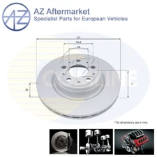Fits Tesla Model 3 2017- Electric AZ Front Brake Disc #1 104461100D