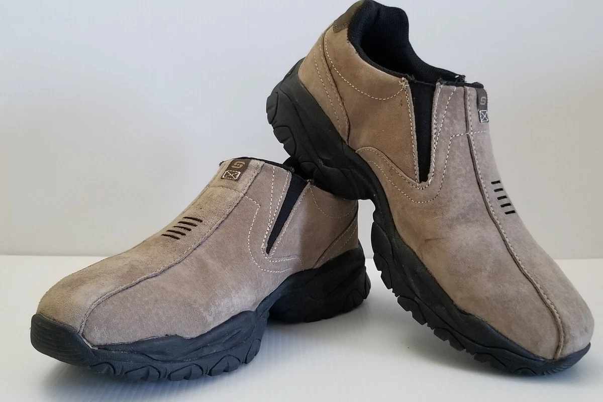 Men s Skechers Sz 9 Sparta 2.0 Corbino 52702W BRN Brown Suede Slip On Sneaker