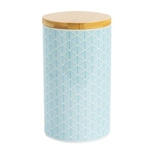 light blue tea coffee sugar canisters