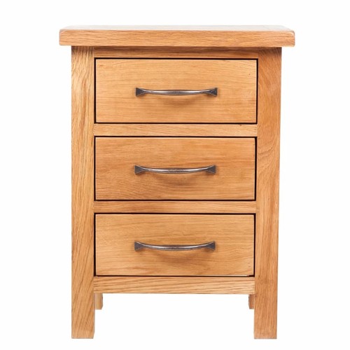 Tidyard 2 Piece Bedside Cabinet with Storage Drawers Oak Wood Nightstands S6K3 - Picture 4 of 7