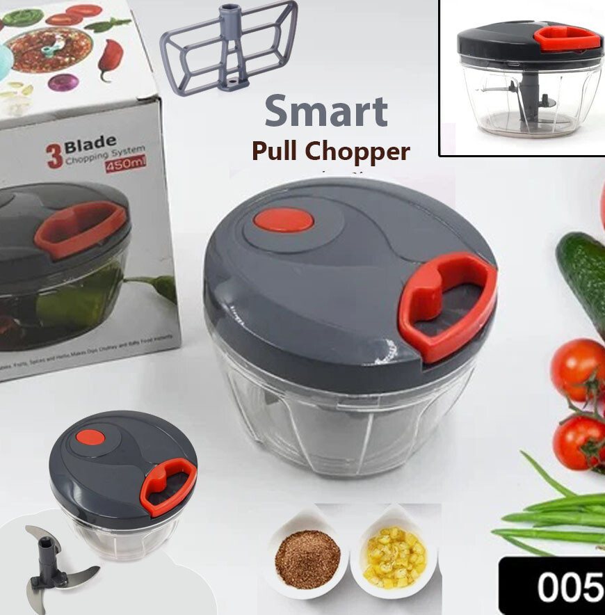 Hand String Blender Vegetable Food Chopper, Slicer, Hand Blender & processor. Pull String ...