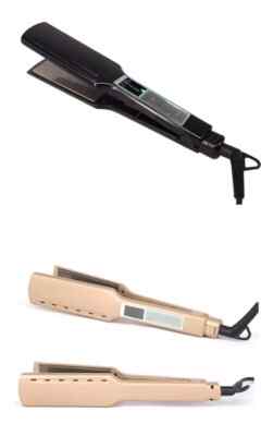 Professioneller Haarglätter & Locken, breite Platten Digitalanzeige erhitzen sich schnell.