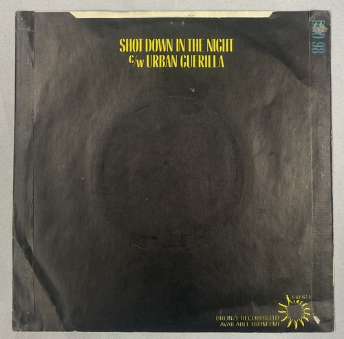 Hawkwind Shot Down In The Night (PS) Vinyl 7" Single Rock Heavy Metal BRO 98 - Imagen 2 de 3