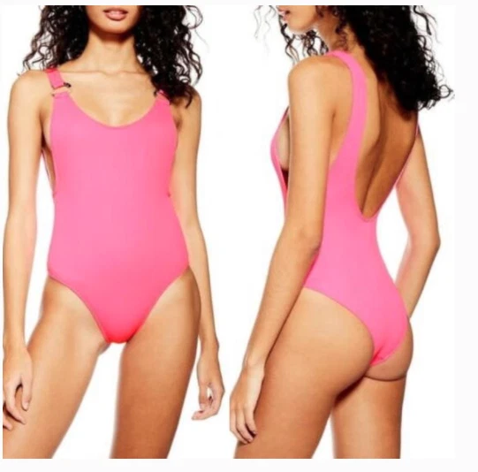 Topshop pink store swimsuit