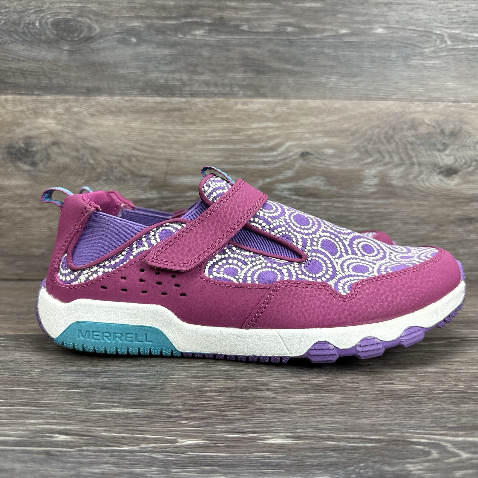 Merrell Girl Hydro Free Roam sandalo scarpe da acqua escursionismo outdoor rosa blu taglia 5 5