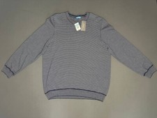 J.Mclaughlin Austin Cashmere Men's Sweater In Navy And White XL 248