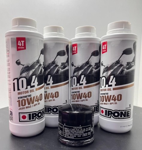 TAGLIANDO 4LT OLIO IPONE 10.4 10W40 + FILTRO KAWASAKI Z1000 Z 1000 2003-2006 - 第 1/1 張圖片