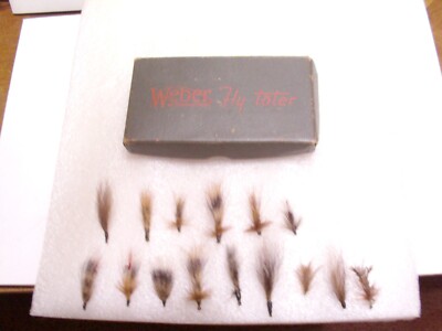 Collection De Mouches De Pêche Vintage Weber Lifelike - Années 1940 - Original