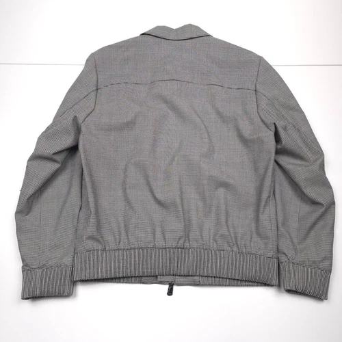 Hugo Boss C-Hanry-Wing Jacket Mens 40R Houndstooth Slim Fit Wool Full Zip NWT image 13