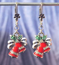 Weihnachtsohrringe Weihnachsglocken Strass Weihnachts Geschenk Ohr Schmuck Neu