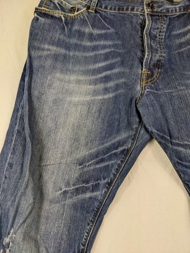 Ed Hardy By Christian Audigier Wide Leg Denim Jeans Herren Hose Gr. 44x32 Blau - Bild 2 von 18