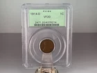 1914-D 1c Lincoln Cent, PCGS VF20, Key Date Denver Penny. OGH Green Holder PCGS