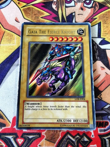 Gaia The Fierce Knight lob-e004 Unltd Ed (HP) Ultra Rare Yu-Gi-Oh!