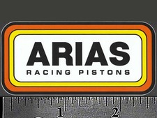 Arias Racing Pistons - Original Vintage 1970s 80s Racing Decalsticker Arias Racing Pistons - Original Vintage 1970s 80s Racing Decalsticker