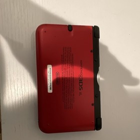Nintendo 3DS XL Red/Black Handheld System Touchscreen Headphone Jack Stylus