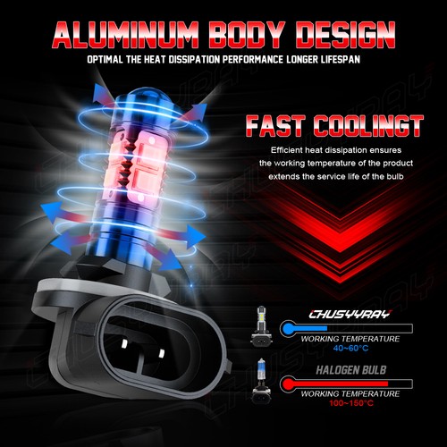 Ultra LED Scheinwerfer Lampen (Paar) für Bobcat T450 T550 T590 T595 6000K - Bild 4 von 13
