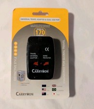 Miami CarryOn International Travel Adapter, Worldwide AC Charger (UK/EU/AU/CN)