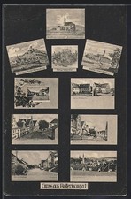 Postcard Rottenburg/Laaber, Guest House e.g. Post Office, Bes. Wilh. Bindl, Upper Roning Monastery 