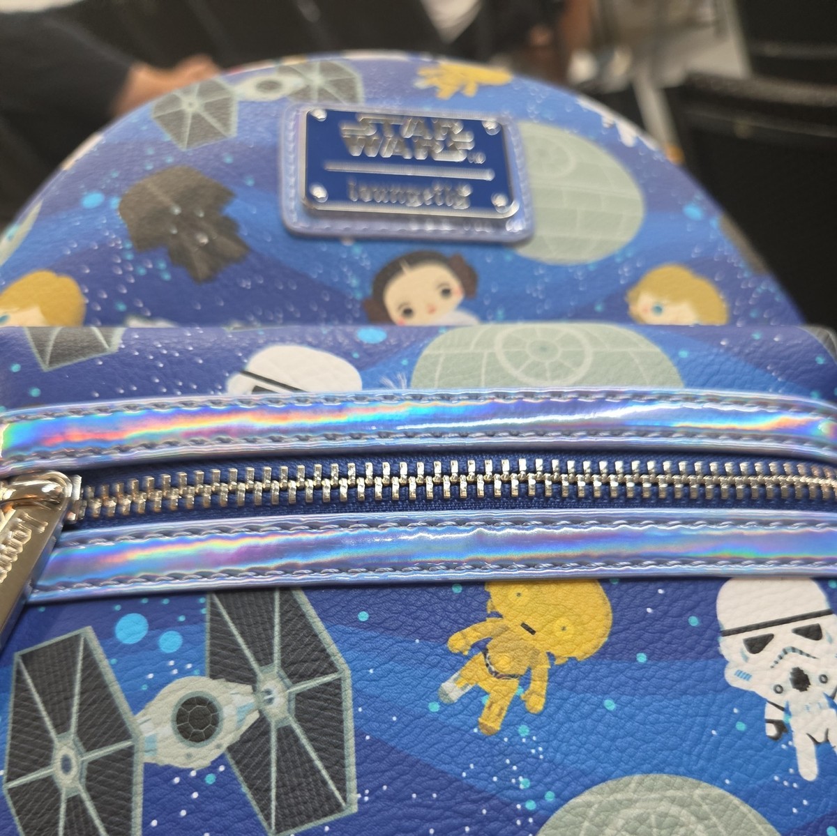 Star Wars Disney Parks Iridescent Loungefly Chibi Backpack 