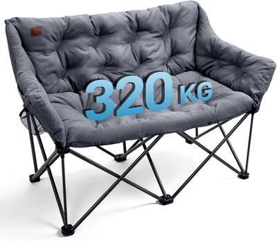 EVER ADVANCED Campingstuhl Faltbar 124CM Breit Campingsofa Für 2 Personen Faltso