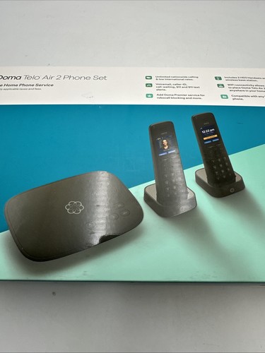 Ooma Telo Air 2 Internet Home Phone Service with 2 Cordless Handsets - Photo 18/24
