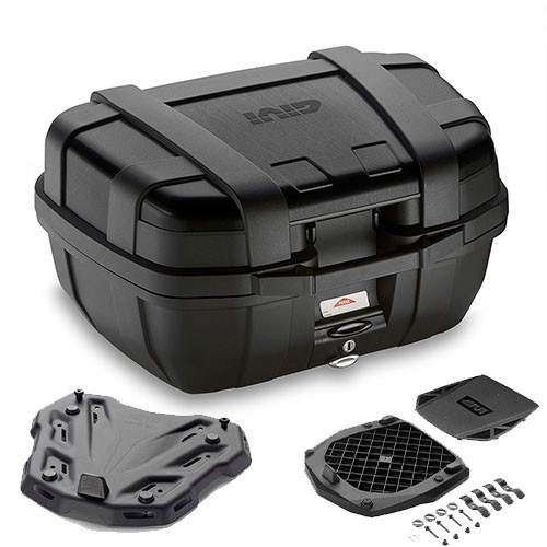 Givi Kit Bauletto TRK52BB + Piastra Benelli Leoncino 500 2017-2019 52L Schwarz-image