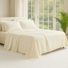 Bed Sheet Set 6 Piece - Soft, Breathable, Deep Pocket. Bamboo Sheet Set