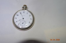 Montre de poche vintage Elgin1907 modèle 2 15 Jewel cadran ouvert fonctionne\