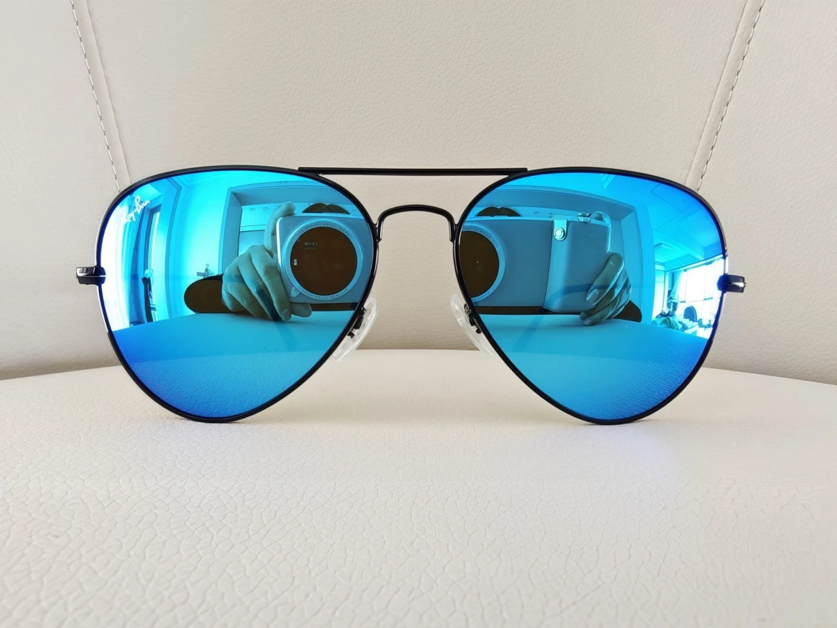 ⭐︎Final price⭐︎Ray-Ban アビエーター サングラス ブルーレンズ Ray-Ban Blue Aviator Sunglasses for Men for sale - eBay