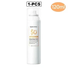 SKINTIFIC 120ml Day Light Sunscreen Mist Spray SPF50 PA++++ UVA UVB