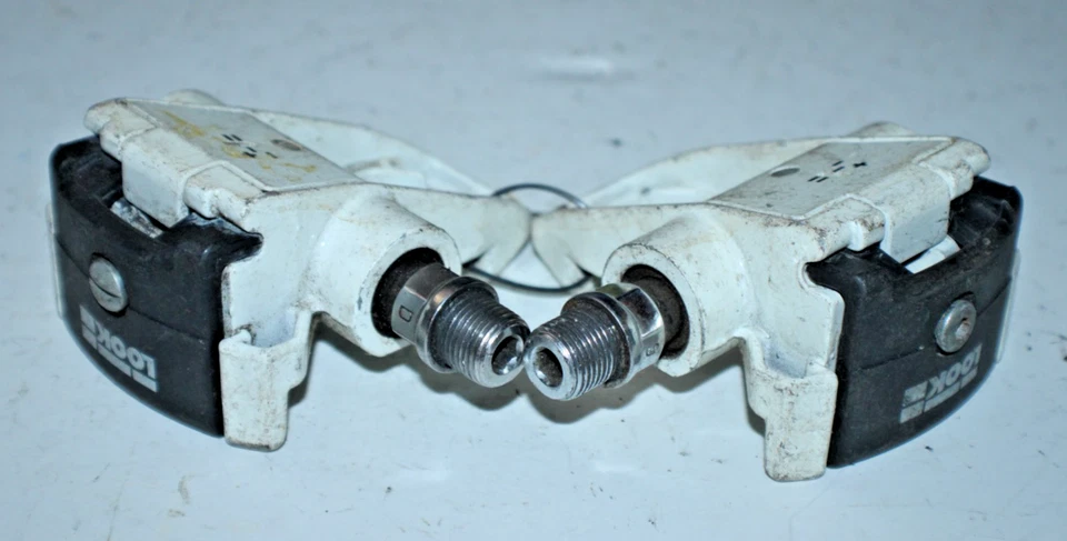 Pedais de bicicleta Look Clipless branco bikepacking corrida estrada triatlo tri comutador ~ - Imagem 3 de 4