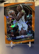 2025 Panini Prizm WNBA - Diamond Miller #27 Orange Ice Prizm