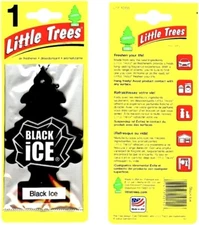 20pc Little Trees Black Ice Car Air Freshener Hanging Scent Deodorizer