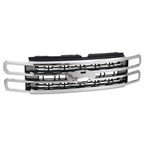 For Ford F250 F350 Super Duty 2023 2024 2025 Front Grille Chrome Platinum Style