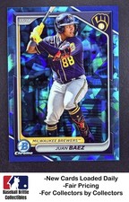 2024 Bowman Draft Sapphire #BDC-150 Juan Baez RC Rookie Milwaukee Brewers