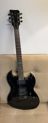 Used Marke Vig VGS Poison Satin Black Electric Guitar Rough Condition