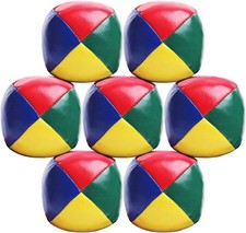 Beginner Juggling Balls 7 Pack Soft Rubber Toss Set Juggling Accessories
