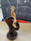 Avon Collectible 8” Tall Amber Bucking Bronco Rider Horse After Shave Arm Broke — photo 3