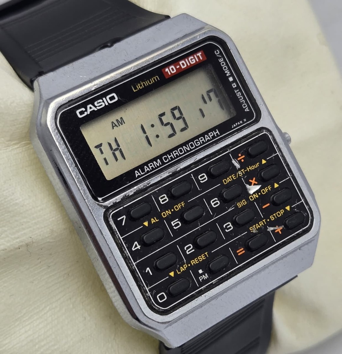 Casio Lithium 481 Calculator CA-601 Quartz 10 Digit Vintage Men's