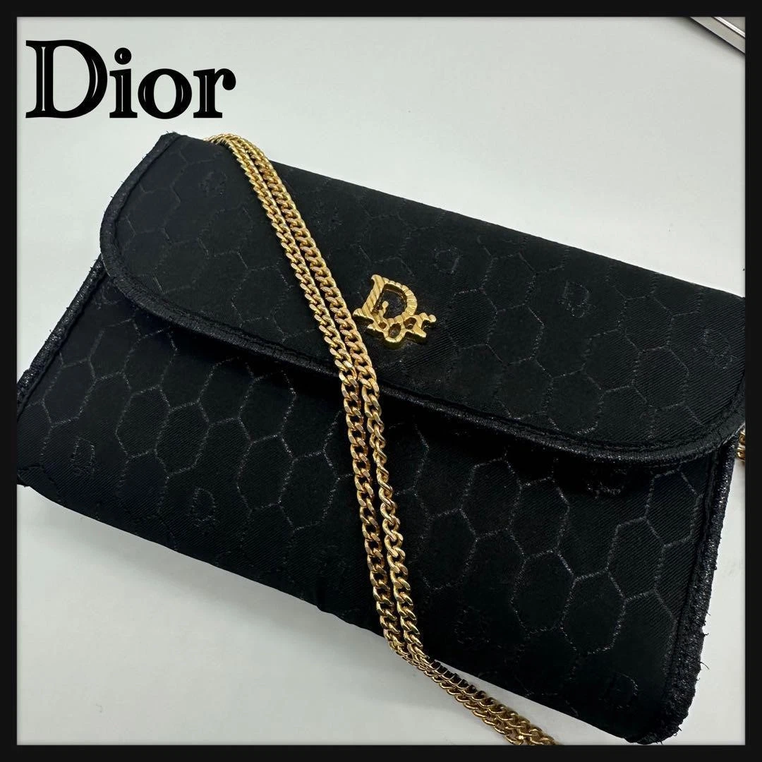 Sac bandoulière chaîne chrétienne Dior motif nid d'abeille authentique /occasion++