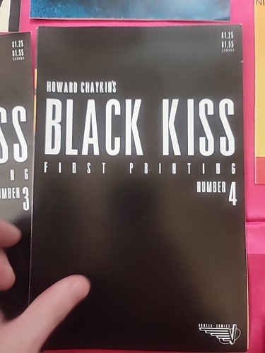 Black Kiss #1-5 Vortex Comics 1988 Howard Chaykin series Big Black Kiss #1 & #3 - Picture 5 of 9