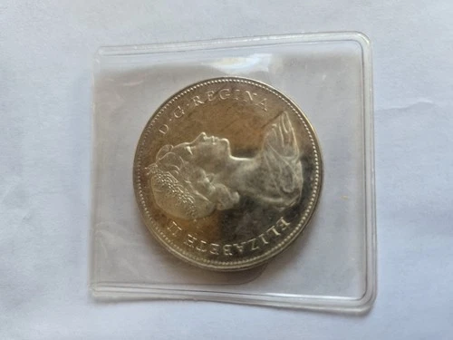 Rare  1966 Canada Silver Dollar Elizabeth II Voyager 80% silver Uncirculated