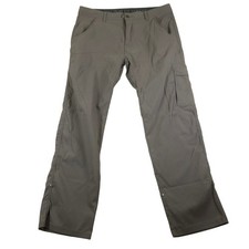 Prana Zion Cargo Pants Mens 36x32 Mud Brown Gray Stretch Hiking Outdoor RN124977